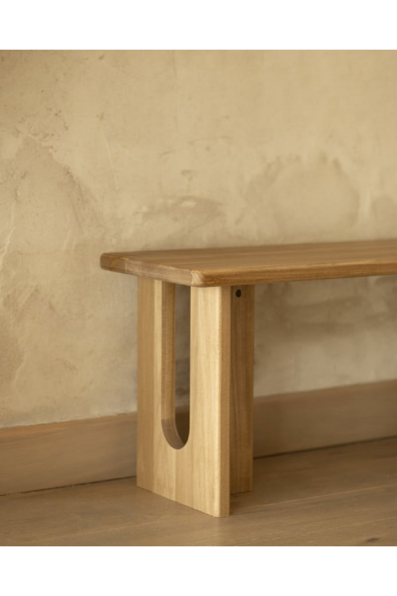 Varnished Poplar Wood Bench | Decowood Lua | Oroatrade.com