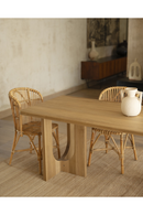 Varnished Poplar Wood Dining Table | Decowood Lua | Oroatrade.com