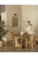 Varnished Poplar Round Dining Table | Decowood Lua | Oroatrade.com