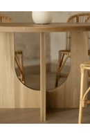 Varnished Poplar Round Dining Table | Decowood Lua | Oroatrade.com