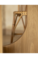 Varnished Poplar Round Dining Table | Decowood Lua | Oroatrade.com