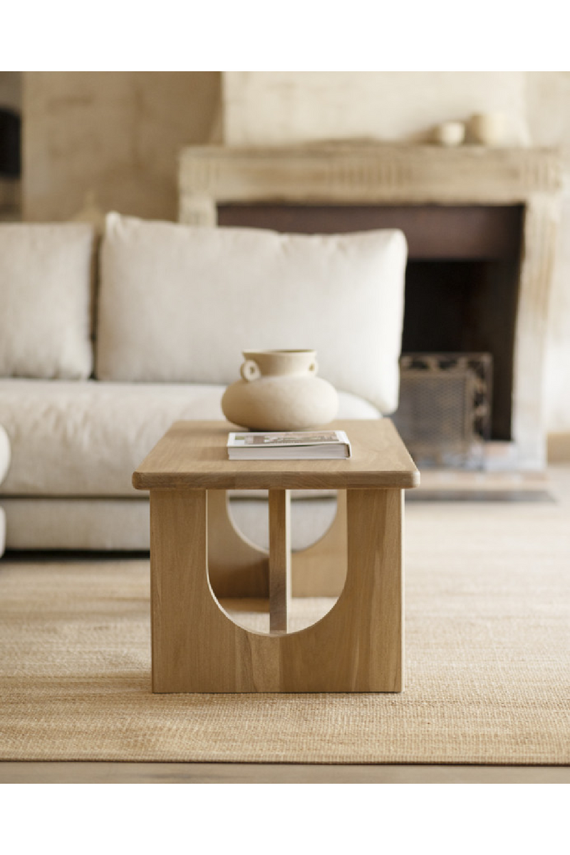 Varnished Poplar Wood Coffee Table | Decowood Lua | Oroatrade.com