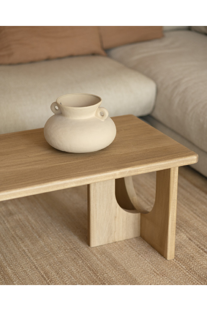 Varnished Poplar Wood Coffee Table | Decowood Lua | Oroatrade.com