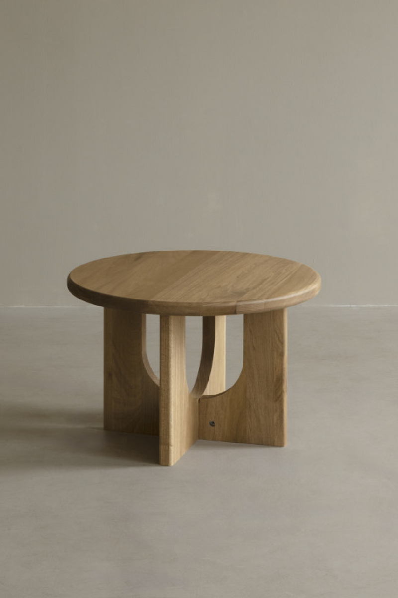 Round Microcement Coffee Table | Decowood Lua | Oroatrade.com