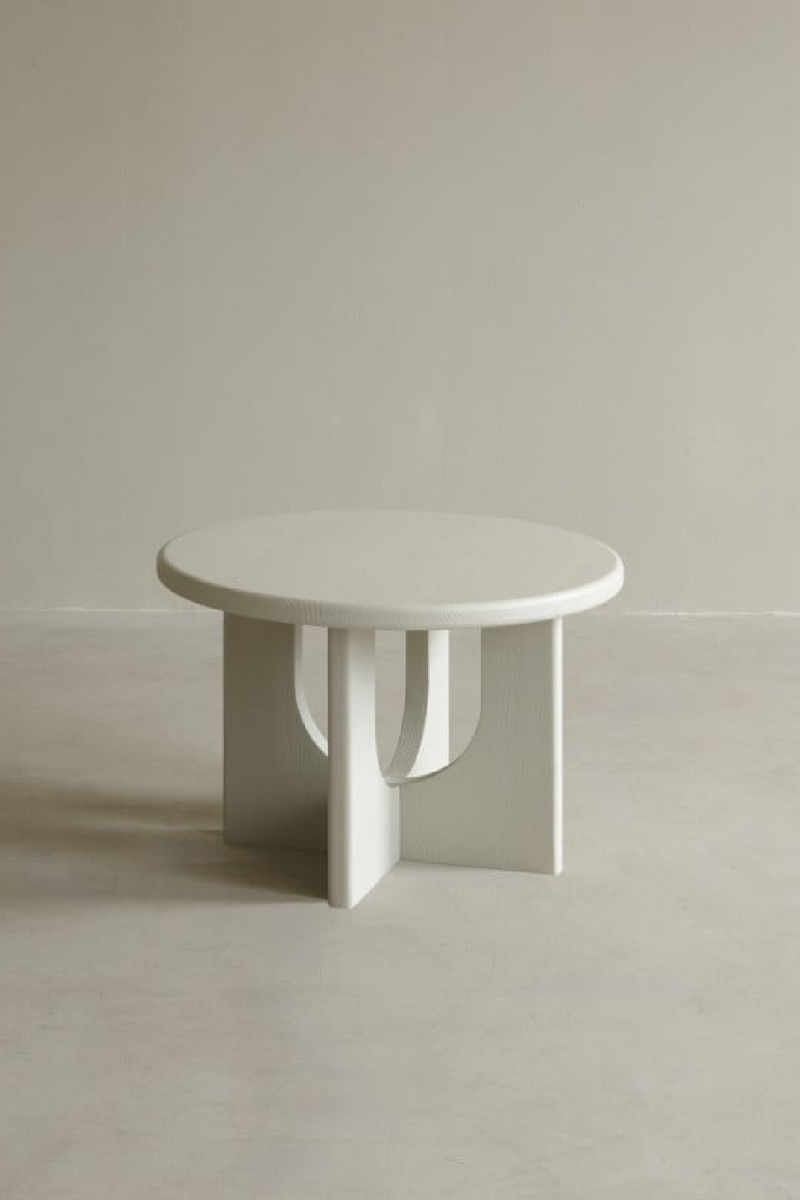 Round Microcement Coffee Table | Decowood Lua | Oroatrade.com