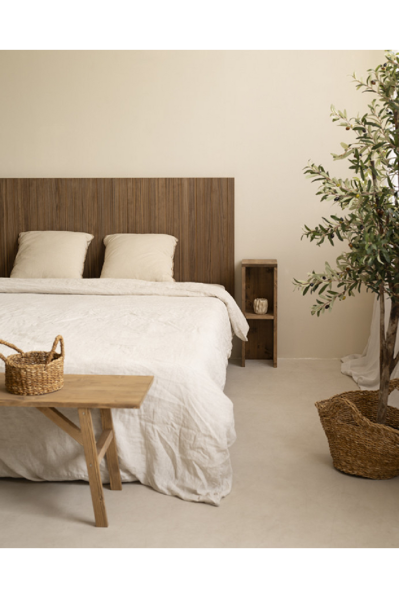 Pine Wood Grooved Headboard | Decowood Marta | Oroatrade.com
