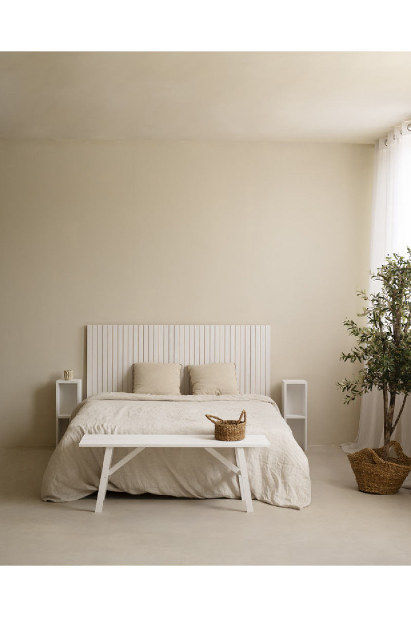 Pine Wood Grooved Headboard | Decowood Marta | Oroatrade.com