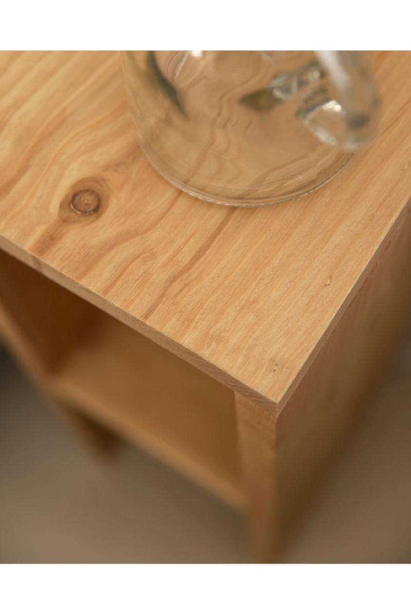 Fir Wood Bedside Table Set (2) | Decowood Lina | Oroatrade.com