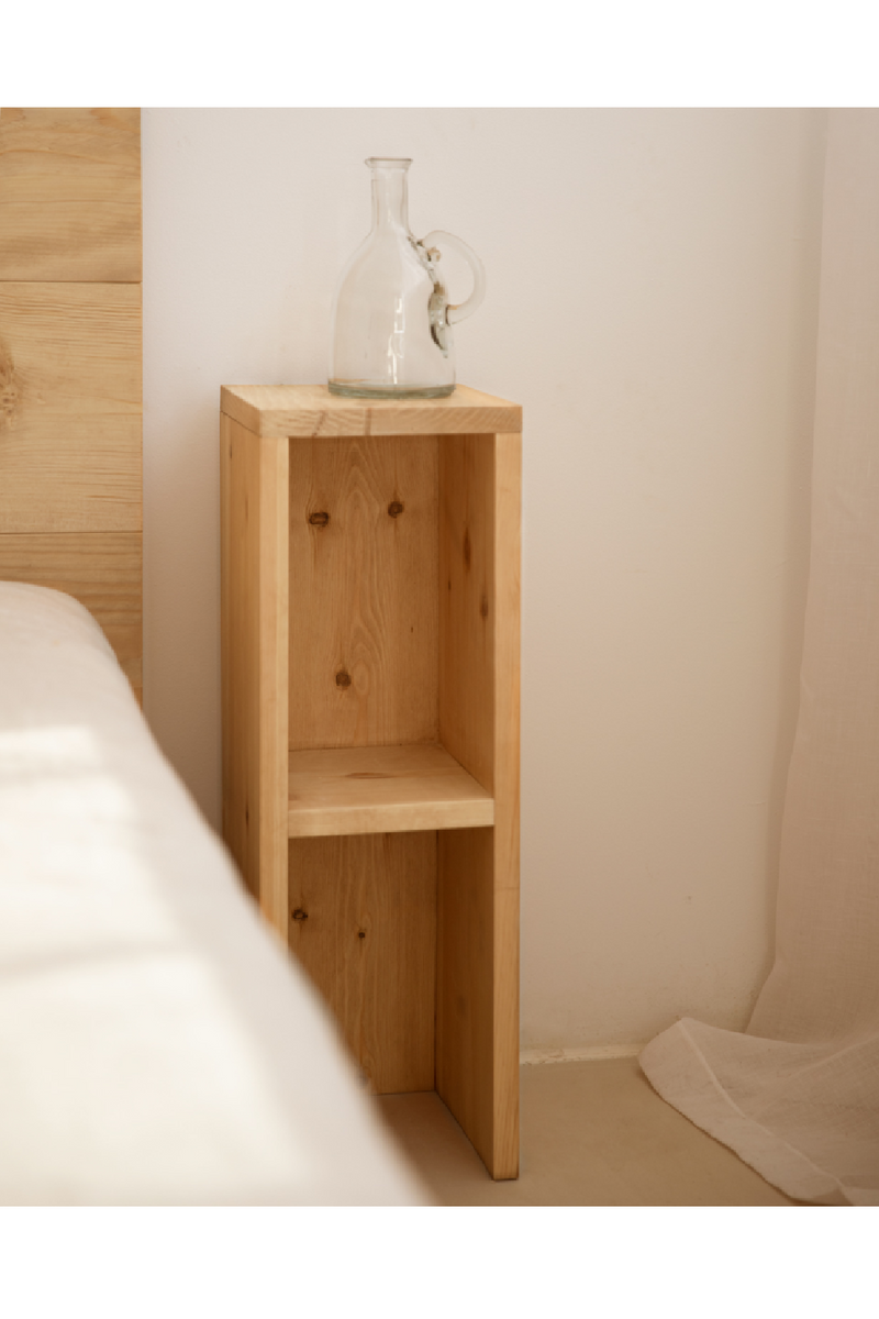 Fir Wood Bedside Table Set (2) | Decowood Lina | Oroatrade.com