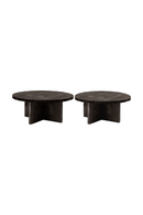 Crossed Base Wooden Coffee Tables (2) | Decowood Tokyo | Oroatrade.com