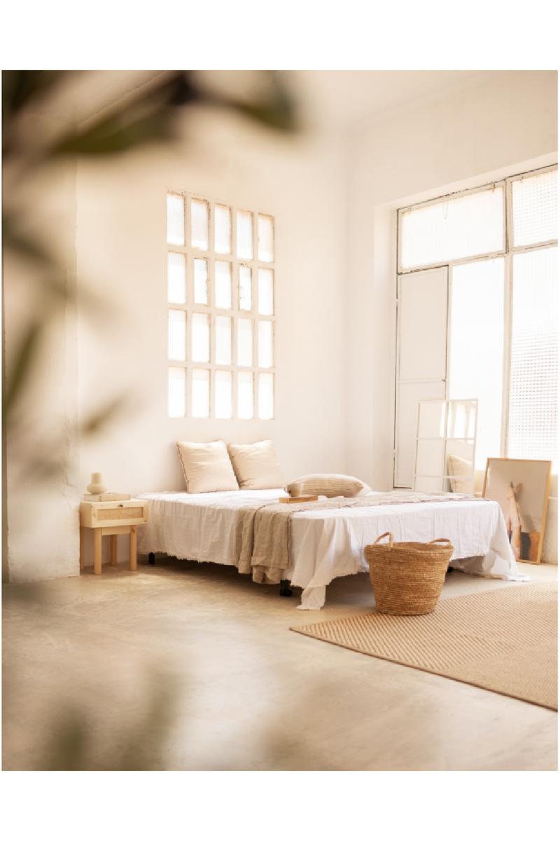 Rattan Drawer Bedside Table Set (2) | Decowood Frida | Oroatrade.com