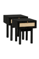 Rattan Drawer Bedside Table Set (2) | Decowood Frida | Oroatrade.com
