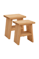 A-Shaped Wooden Side Tables (2) | Decowood Frida | Oroatrade.com