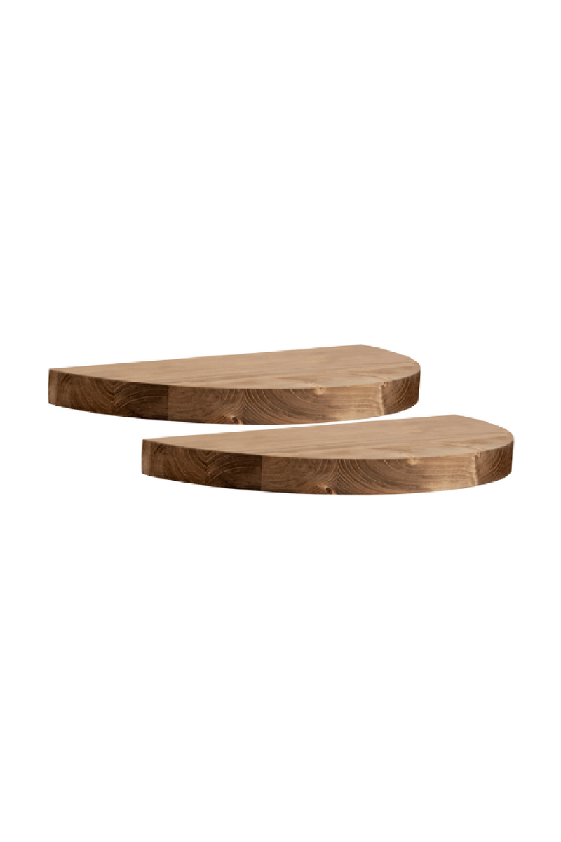 Semi-Circle Floating Bedside Tables (2) | Decowood Tokyo | Oroatrade.com