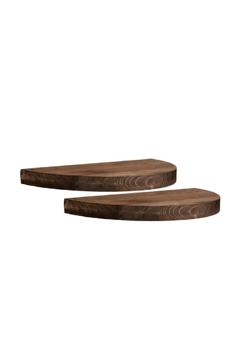 Semi-Circle Floating Bedside Tables (2) | Decowood Tokyo | Oroatrade.com