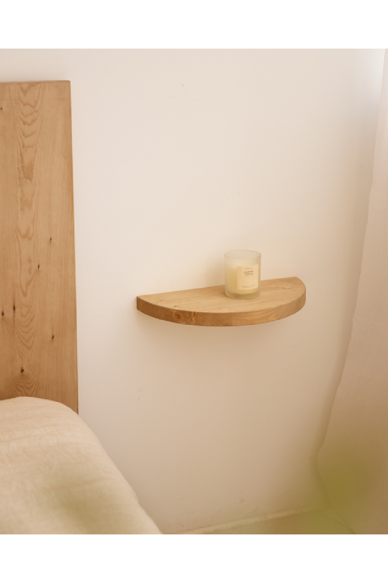 Semi-Circle Floating Bedside Tables (2) | Decowood Tokyo | Oroatrade.com