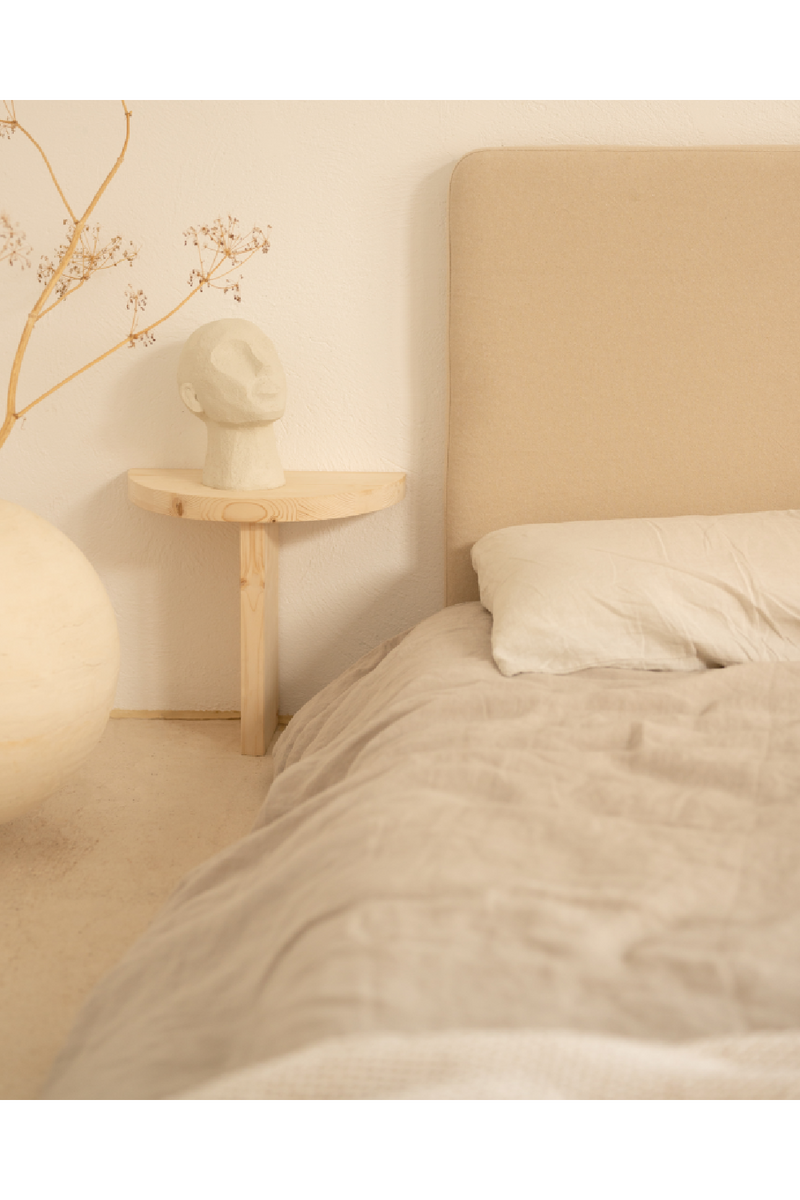 Semi-Circle Wooden Side Tables (2) | Decowood Tokyo | Oroatrade.com