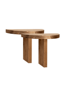 Semi-Circle Wooden Side Tables (2) | Decowood Tokyo | Oroatrade.com