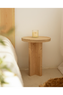 Crossed Base Wooden Side Tables (2) | Decowood Tokyo | Oroatrade.com