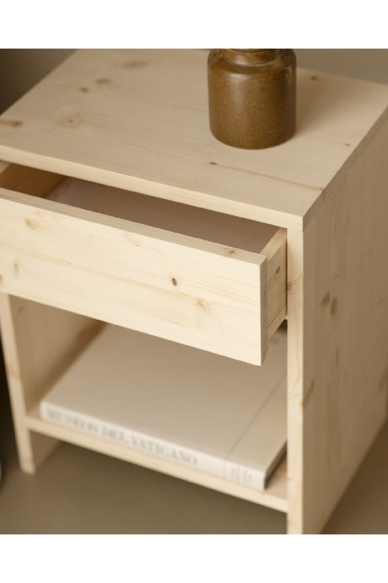 1-Drawer Wooden Bedside Tables (2) | Decowood Martina | Oroatrade.com