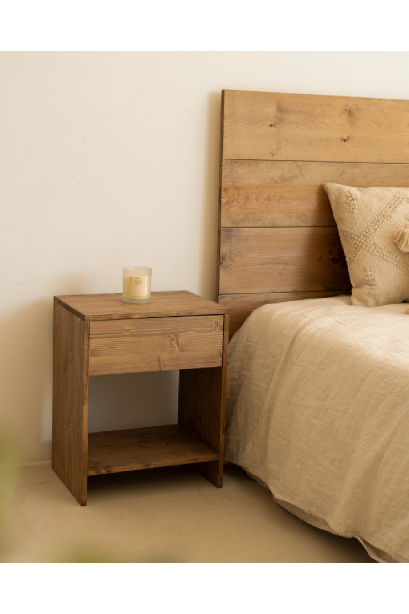 1-Drawer Wooden Bedside Tables (2) | Decowood Martina | Oroatrade.com