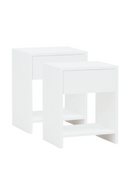 1-Drawer Wooden Bedside Tables (2) | Decowood Martina | Oroatrade.com
