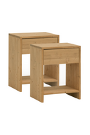 1-Drawer Wooden Bedside Tables (2) | Decowood Martina | Oroatrade.com