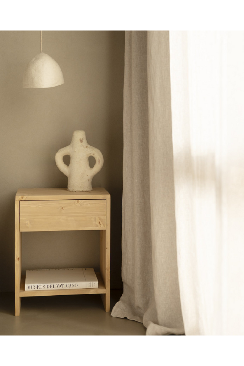 1-Drawer Wooden Bedside Tables (2) | Decowood Martina | Oroatrade.com