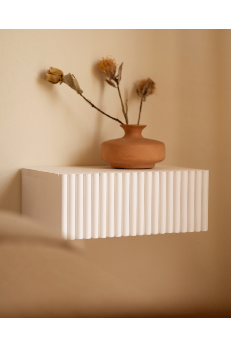 Fluted Floating Bedside Table Set (2) | Decowood Bali | Oroatrade.com