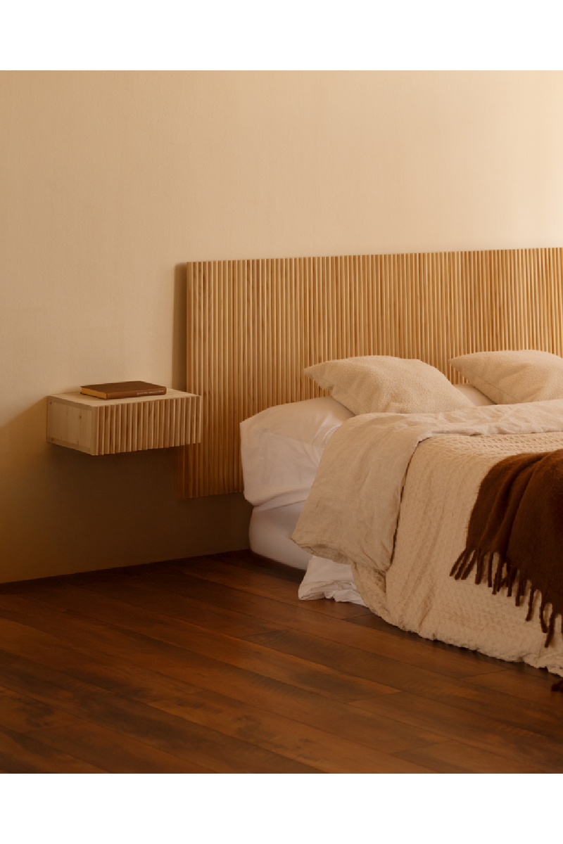 Fluted Floating Bedside Table Set (2) | Decowood Bali | Oroatrade.com
