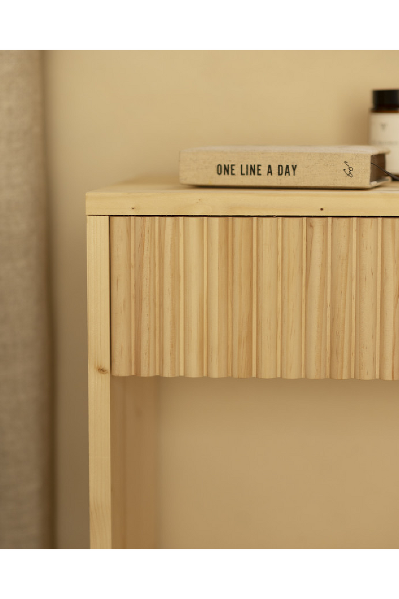 Fluted Drawer Bedside Table Set (2) | Decowood Bali | Oroatrade.com
