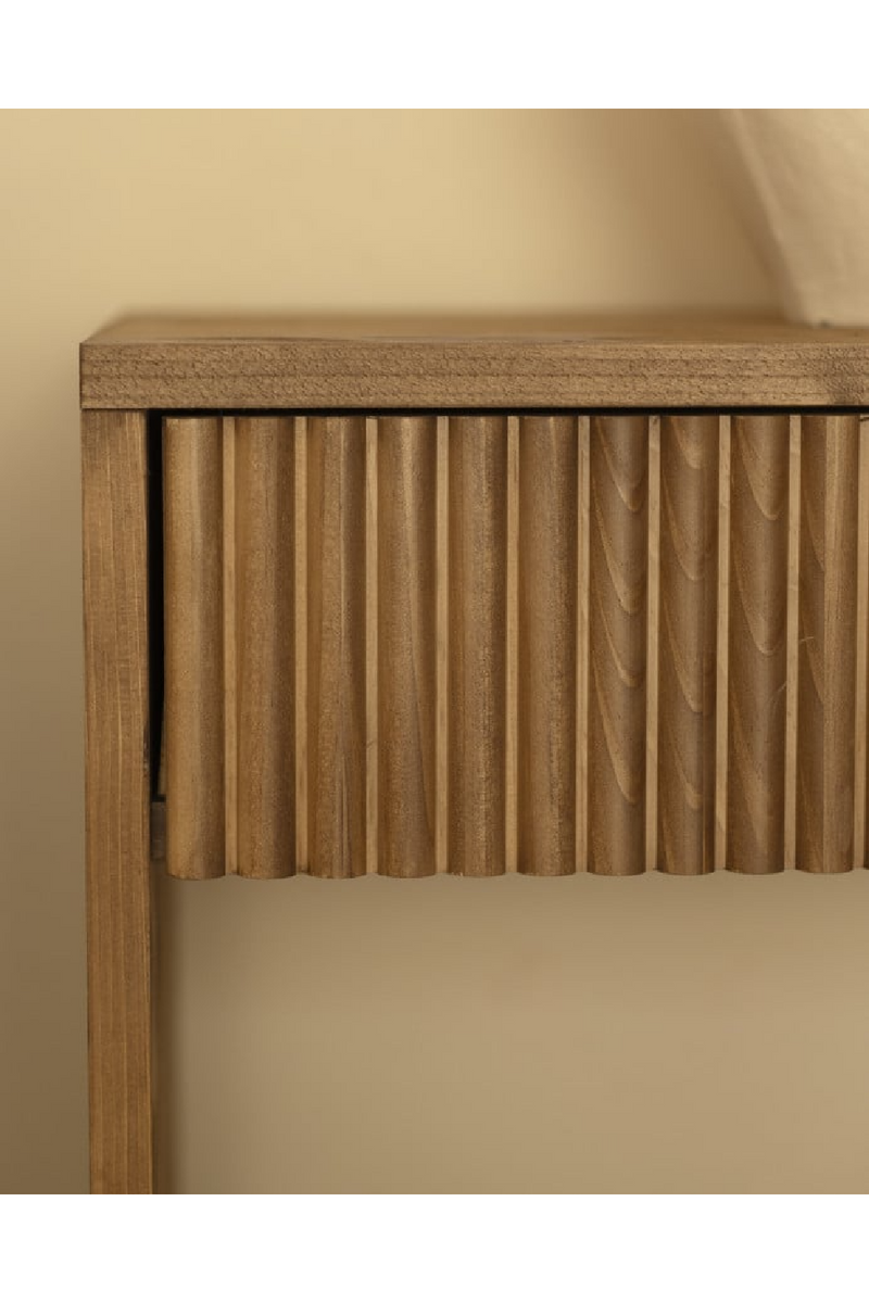Fluted Drawer Bedside Table Set (2) | Decowood Bali | Oroatrade.com