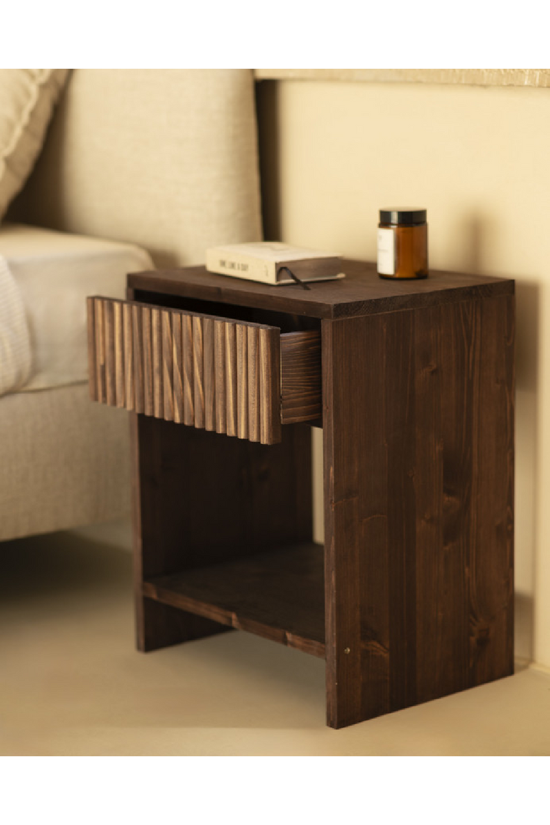 Fluted Drawer Bedside Table Set (2) | Decowood Bali | Oroatrade.com