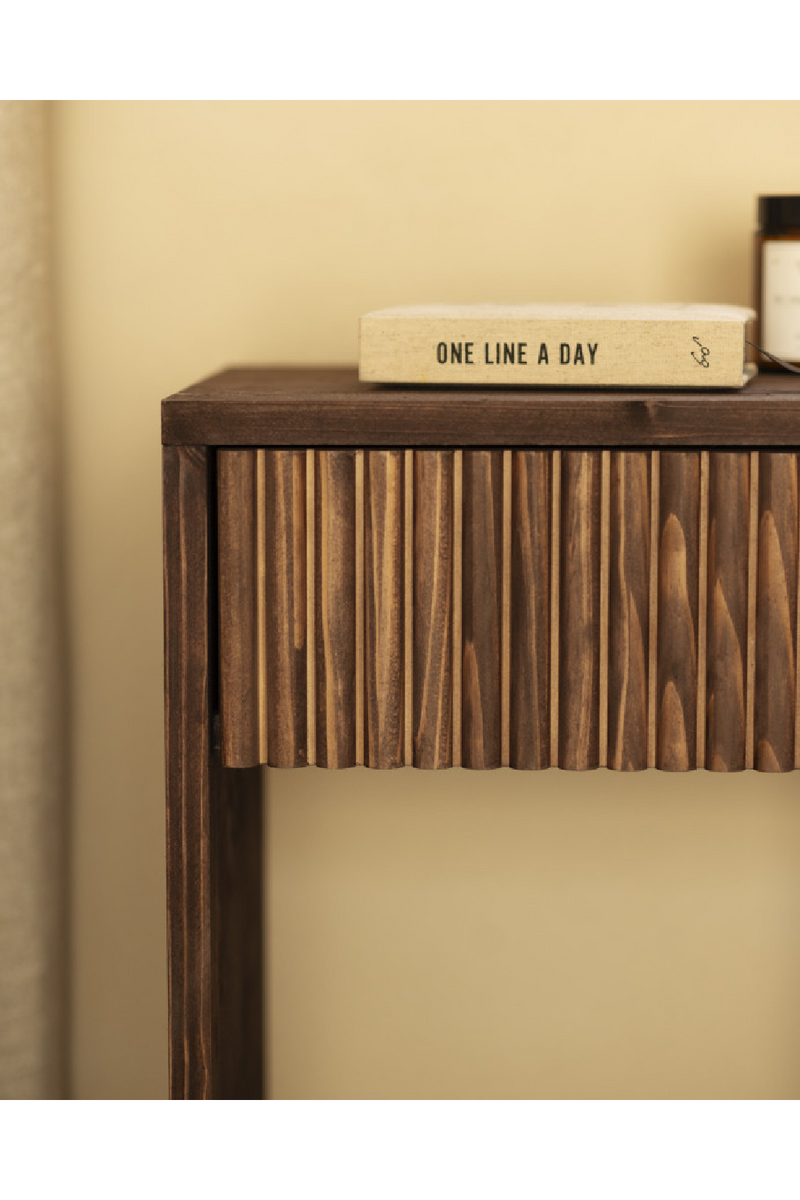 Fluted Drawer Bedside Table Set (2) | Decowood Bali | Oroatrade.com