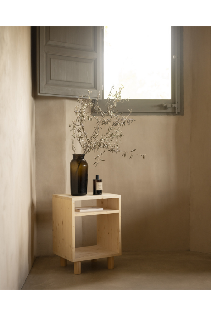 Minimalist Wooden Nightstands (2) | Decowood Hera | Oroatrade.com