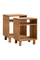 Minimalist Wooden Nightstands (2) | Decowood Hera | Oroatrade.com