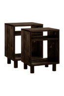 Minimalist Wooden Nightstands (2) | Decowood Hera | Oroatrade.com