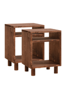 Minimalist Wooden Nightstands (2) | Decowood Hera | Oroatrade.com