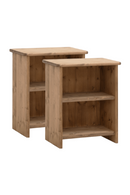Wooden Open Compartment Nightstands (2) | Decowood Ion | Oroatrade.com