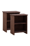 Wooden Open Compartment Nightstands (2) | Decowood Ion | Oroatrade.com