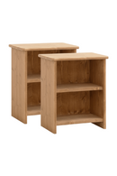 Wooden Open Compartment Nightstands (2) | Decowood Ion | Oroatrade.com