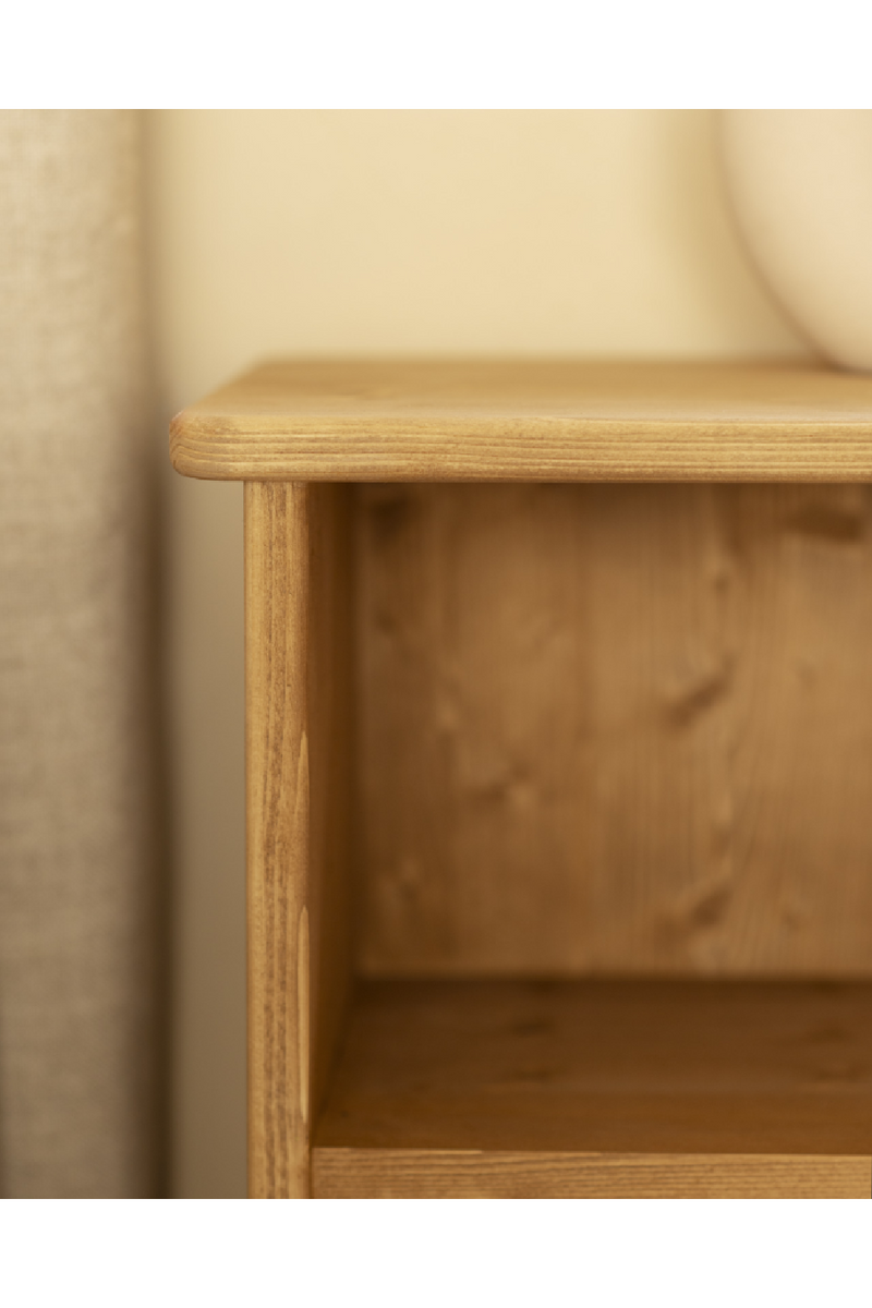 Wooden Open Compartment Nightstands (2) | Decowood Ion | Oroatrade.com