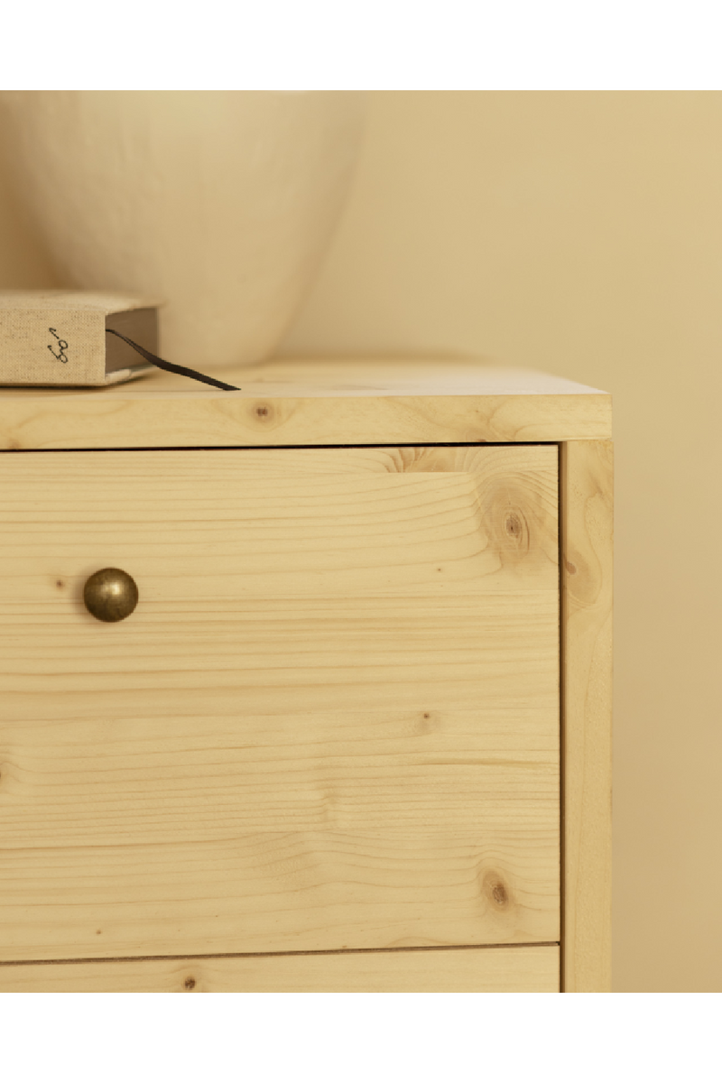2-Drawer Wooden Nighstand Set (2) | Decowood Saura | Oroatrade.com