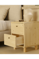 2-Drawer Wooden Nighstand Set (2) | Decowood Saura | Oroatrade.com