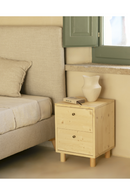 2-Drawer Wooden Nighstand Set (2) | Decowood Saura | Oroatrade.com