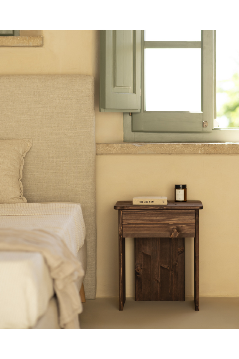 Minimalist 1-Drawer Nightstand Set (2) | Decowood Sigrid | Oroatrade.com