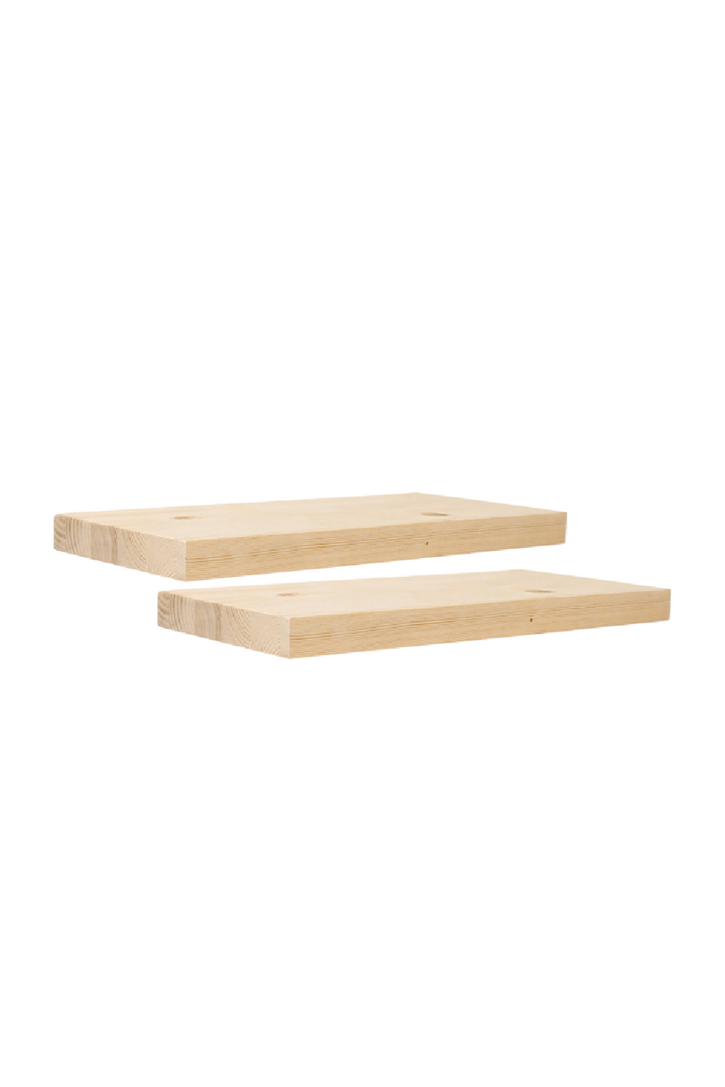 Solid Pine Floating Shelf Nightstands (2) | Decowood Hak | Oroatrade.com