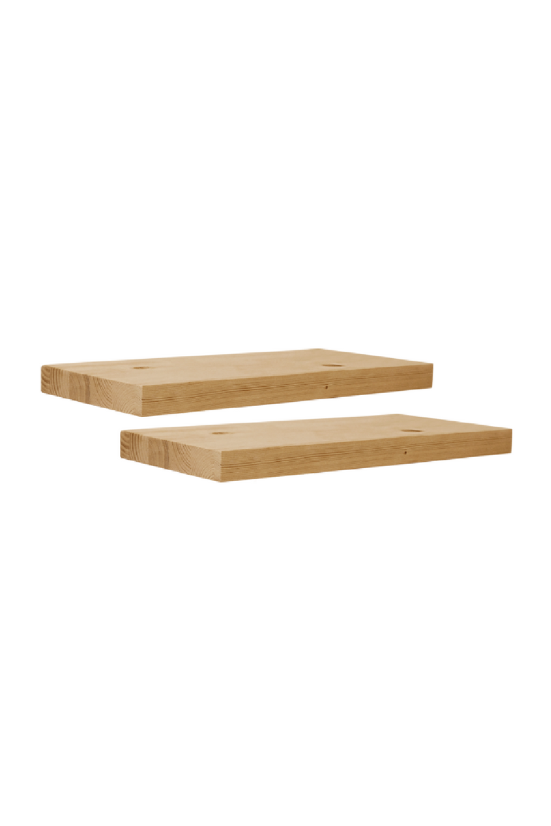 Solid Pine Floating Shelf Nightstands (2) | Decowood Hak | Oroatrade.com