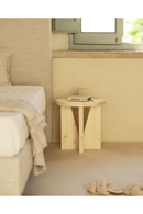 Geometric Base Wooden Side Tables (2) | Decowood Vega | Oroatrade.com