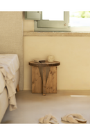 Geometric Base Wooden Side Tables (2) | Decowood Vega | Oroatrade.com